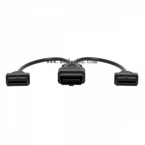 Cable, OBD 2 OBDII J1962M To 2-J1962F Splitter Y Cable, 1ft
