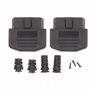 Right Angle OBD2 Plug With Enclosure And Cable Srain Relief