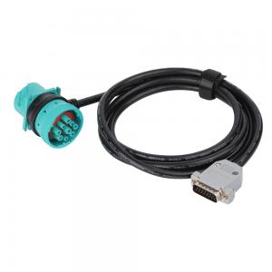 DB15Pin Male To J1939 Type2 Male/Female Sae J1939 9 Pin Adapter Cable For Transport Equipment By Telematics, Fleet Management 