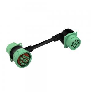 Green 2 J1939  9-pin male to 6-pin female cable