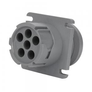 J1708 6Pin Female Gray Ultra Short ConnectorTruck J1708 Connector J1939 Eld Gsm BasedOBD2 Dongle For Manufacture 9-Pin J1939 