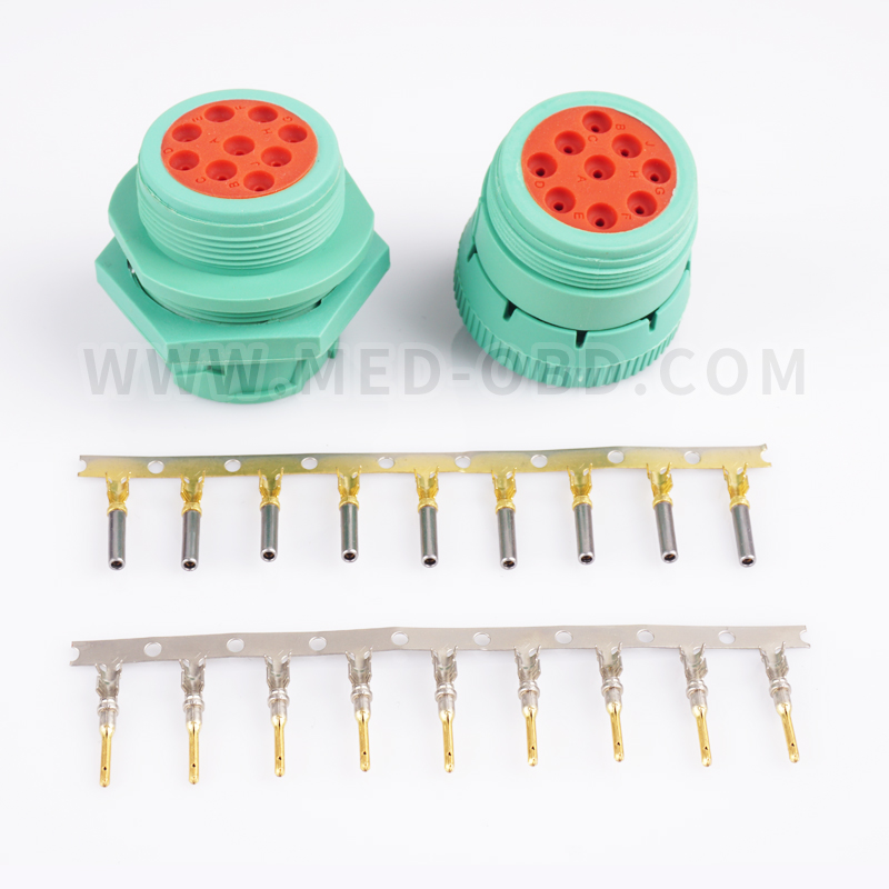 J1939 Female And Male Connector 9pin Plug