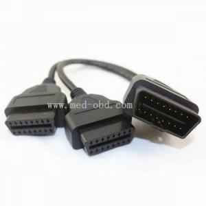 OBD2 Y Cable, J1962M To 2 J1962F, Y Cable, OBD2 Splitter 1ft