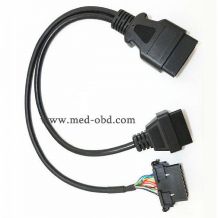 Universal Snap In OBDII OBD2 Y Cable Adapter For Honda 