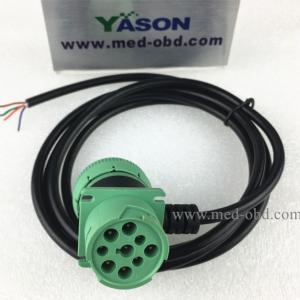 Green J1939M/F Pass-Through To Open End Cable 2m