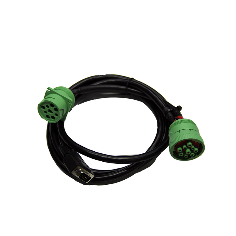 GREEN J1939 MALE To Female To DB15 Cable