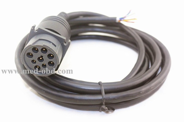 Cable, J1939 (9pin) To Open End, 6ft, 9pins Wired, Male