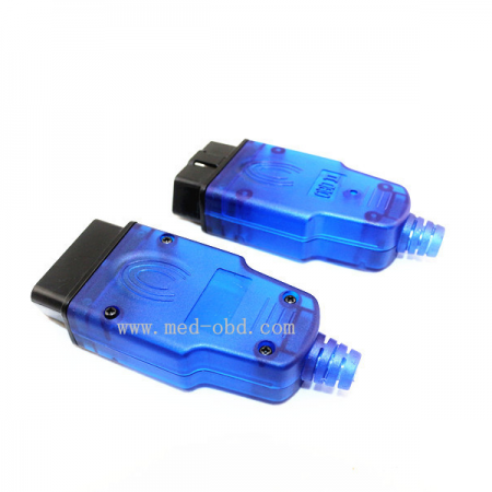 BLue OBD2 Connector J1962m Plug With Enclosure And Cable Relief 16pin Male Connector
