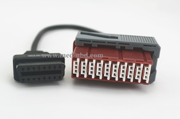 OBD2 Cable For PSA 30Pin To J1962f Obd2 Cable