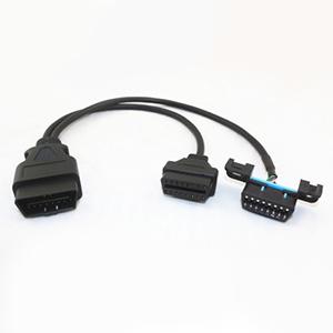 OBD2 Y Connector Cable Universal Underdash Type Y Adapter OBDII