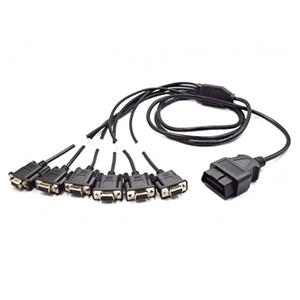 OBDII Male To Db9 Female 1 To 6 Y Cable