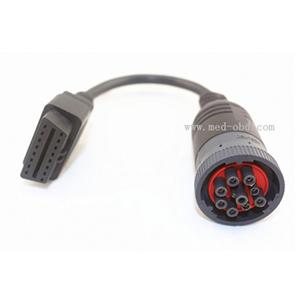 OBD2 Cable , Deutsch J1939 9Pin To OBD2 Cable, 1ft/0.3m