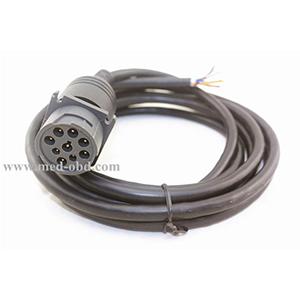 Cable, J1939 (9pin) To Open End, 6ft, 9pins Wired, Male