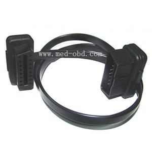 Cable, OBD2 OBDII Extension Flat Ribbon Cable Male To Female , 5ft