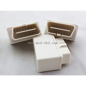 White ELM327 OBD2 Connector J1962m Plug With Enclosure