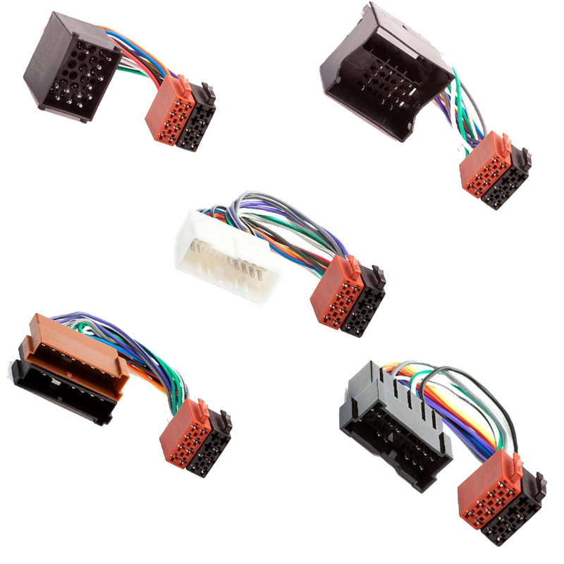 Custom Automotive Car Radio Connector To Iso Wire Cable Harness