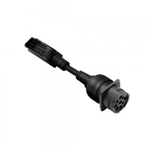 Black durability J 1708 cable 9 pin to 6 pin 5m ohm sensitive insulation resistance
