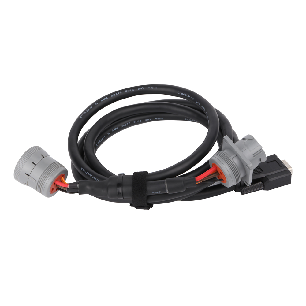 9Pin Type1 Male To 9P Type1 Screw Female Black With D-SUB 15Pin MALE j1939 Deutsch Connector Circular Splitter Cable For Teleinf