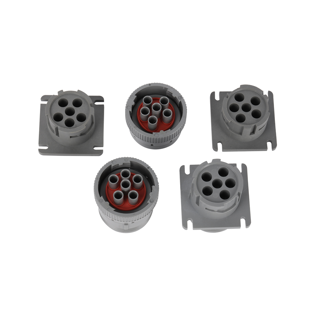J1708 6Pin Female Gray Ultra Short ConnectorTruck J1708 Conector J1939 Eld Gsm BasedOBD2 Dongle For Manufacture 9-Pin J1939 Ca