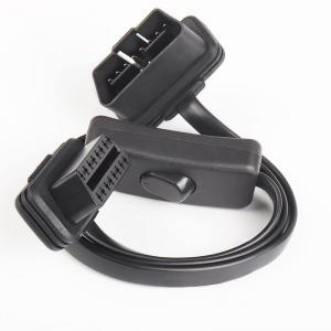 ultra thin noodle elbow with switch OBD extension cable OBD2 cable