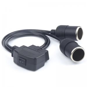 Car OBD2 equipment dash cam take wire cigarette lighter DC head multi-functional break free wire power cord