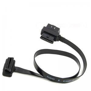Automotive OBD cable OBD2 extension cable one-half noodle flat line OBD one pulling two full core electrified 0.6m