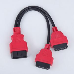 OBD2 1 to 2 transfer extension line OBD extension cable 12V universal 16 pin core wire splitter for automobile