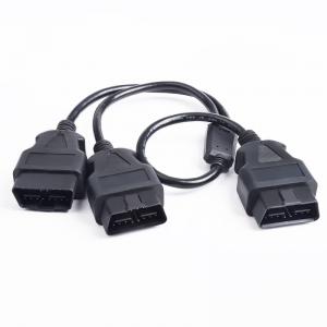 16 pin 16 core OBD2 1 male to 2 OBD2 male cable