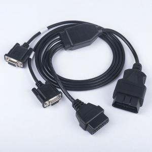 OBD2 1 male to 2 DB9 and OBD female cable for Emgrand ev electronic water pump