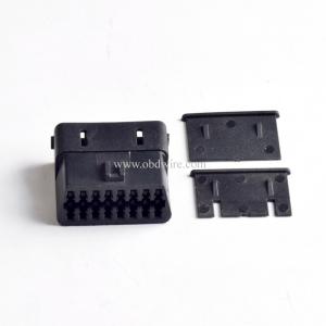 Automotive OBDll 16Pin Pin Locking Male Shell + Female Shell OBD Plug + Shell + Terminal