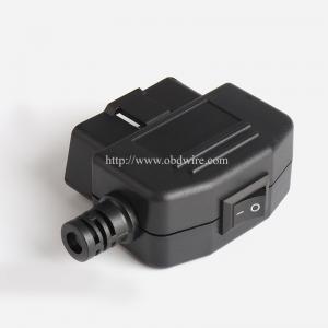 Automotive OBD2 16-pin male connector OBD housing with plug+shell+SR+open key+screws
