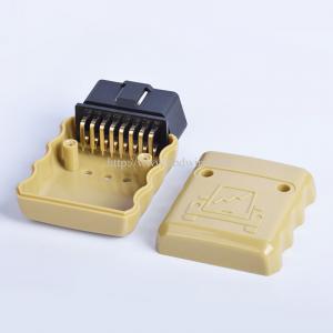 J1962M Automotive OBD2 Male OBD 16pin Connector Gold-plated 90°Bend Pin Male 12V/24V